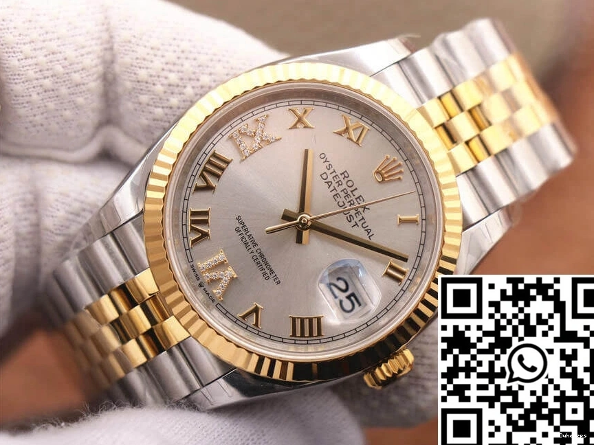 Diamond Yellow Gold Rolex EW Dial Datejust M126233-0031 Factory 0503
